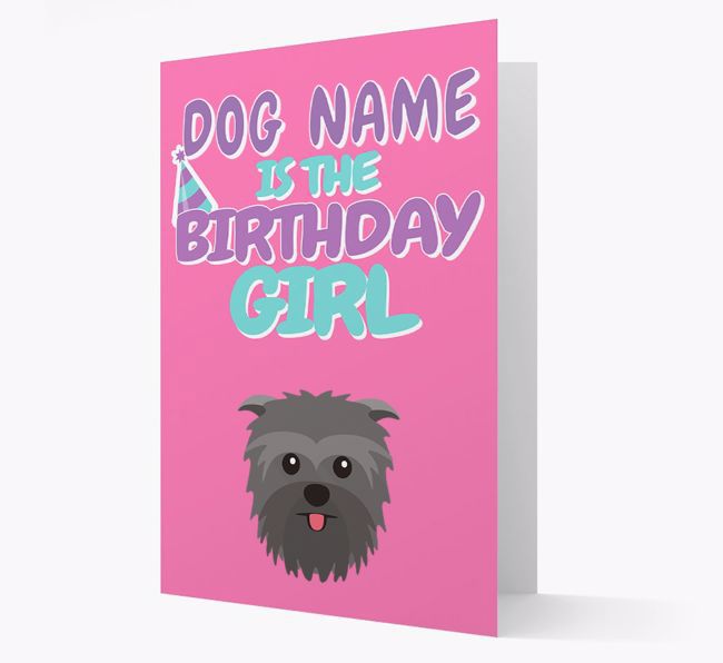 'Birthday Girl' Card with {breedFullName} Icon